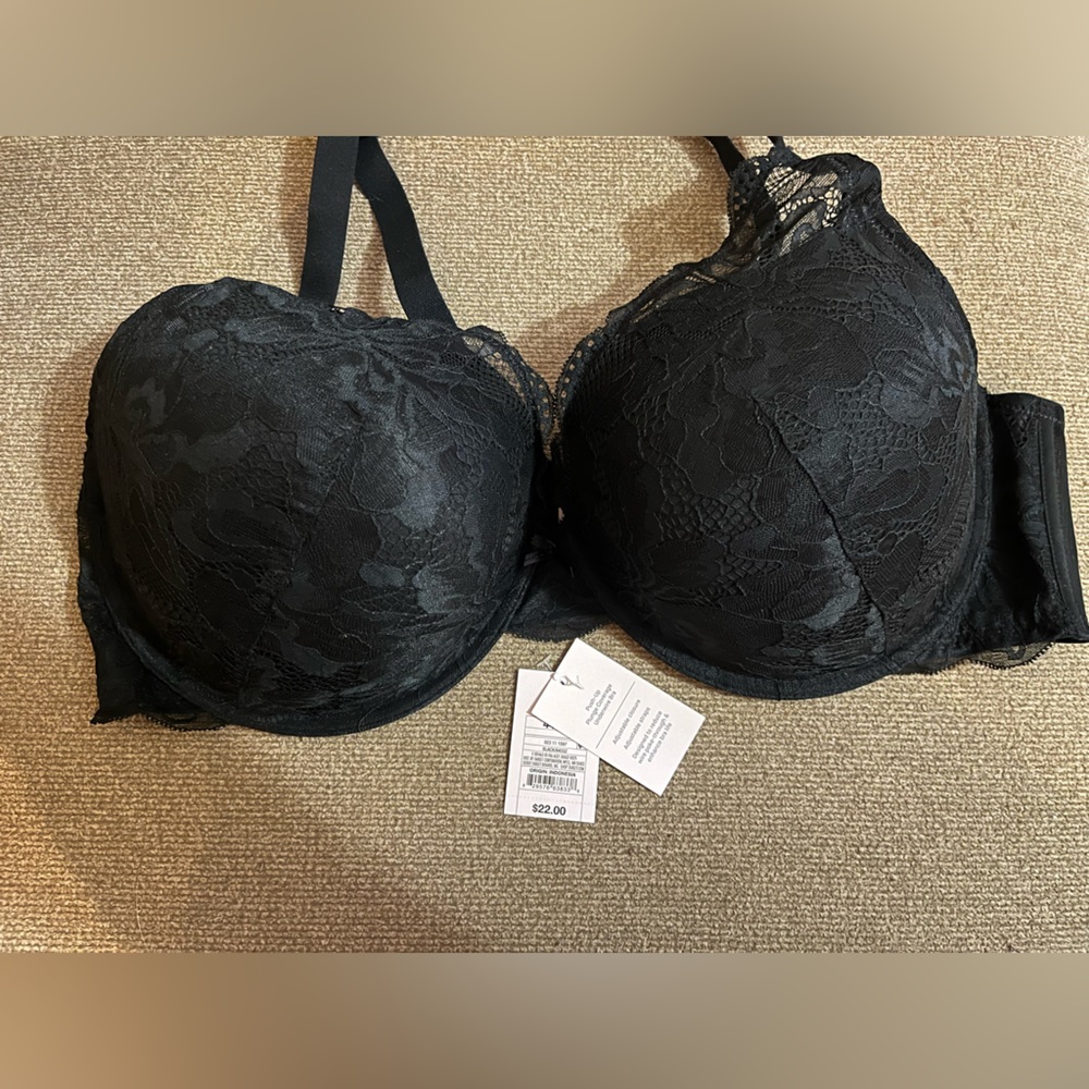 auden sublime lace plunge push up 44dd black